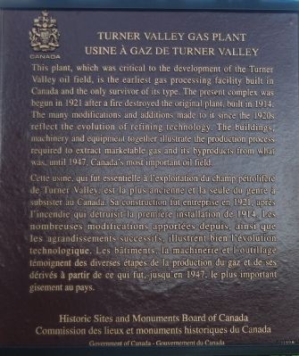 Turner Valley Gas Plant Marker image. Click for full size.