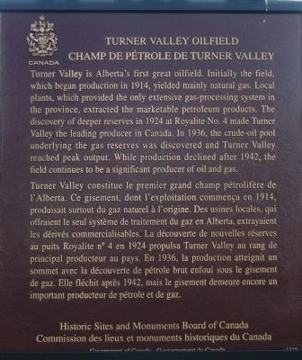Turner Valley Oilfield Marker image. Click for full size.
