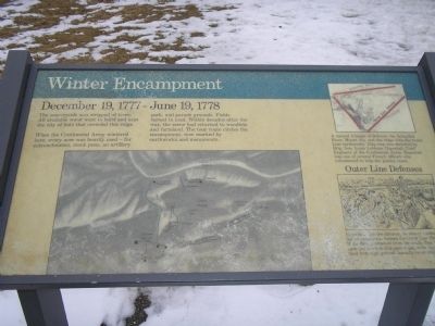 Winter Encampment Marker. Click for full size. Winter Encampment Marker image. Click for full size.