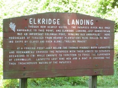 Elkdrige Landing Marker. Click for full size. Elkdrige Landing Marker image. Click for full size.