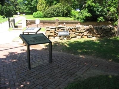 Markers at the Entrance to the Cemetery. Click for full size. Markers at the Entrance to the Cemetery image. Click for full size.