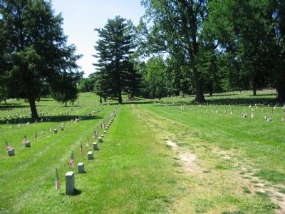 Fredericksburg National Cemetery. Click for full size. Fredericksburg National Cemetery image. Click for full size.