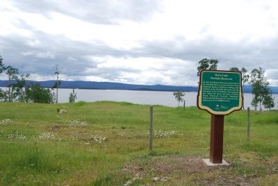 Ootsa Lake Nechako Reservoir Marker image. Click for full size.