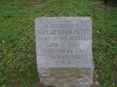Captain Adam Bettin Marker. Click for full size. Captain Adam Bettin Marker image. Click for full size.