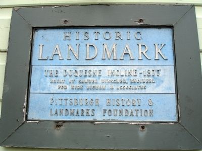 Duquesne Incline Marker image. Click for full size.