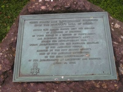 The Country’s Roll of Honor Marker. Click for full size. The Country’s Roll of Honor Marker image. Click for full size.