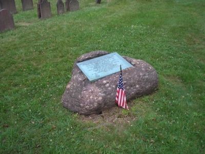 Marker in Presbyterian Church Cemetery. Click for full size. Marker in Presbyterian Church Cemetery image. Click for full size.