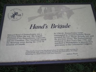 Hand’s Brigade Marker. Click for full size. Hand’s Brigade Marker image. Click for full size.