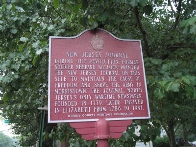 New Jersey Journal Marker. Click for full size. New Jersey Journal Marker image. Click for full size.