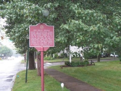 Marker on Main Street. Click for full size. Marker on Main Street image. Click for full size.