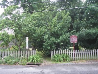 Marker on Village Road. Click for full size. Marker on Village Road image. Click for full size.