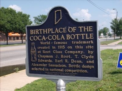Birthplace of the Coca-Cola Bottle Marker image. Click for full size.