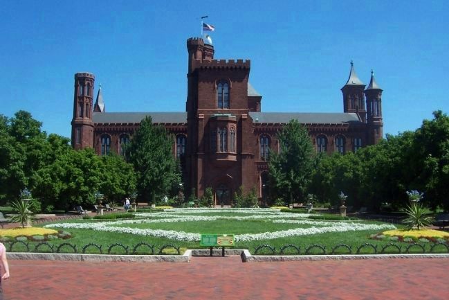Enid A. Haupt Garden, south side of Smithsonian Castle image. Click for full size.
