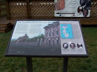 The President's House Site 1790-1800 Marker image. Click for full size.