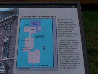 Close view of diagram on marker. image. Click for full size.