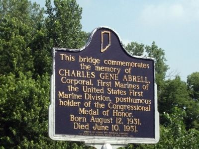 Charles Gene Abrell - (Memorial Bridge) Marker image. Click for full size.