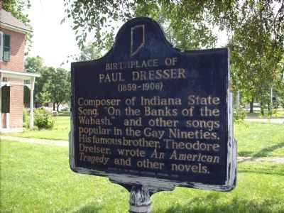 Birthplace of Paul Dresser Marker image. Click for full size.