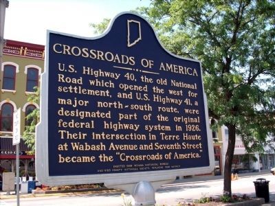 Crossroads of America Marker. Click for full size. Crossroads of America Marker image. Click for full size.