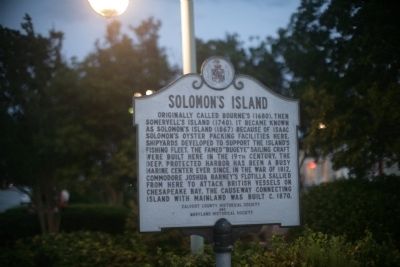Solomon's Island Marker image. Click for full size.