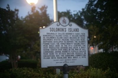 Solomon's Island Marker. Click for full size. Solomon's Island Marker image. Click for full size.