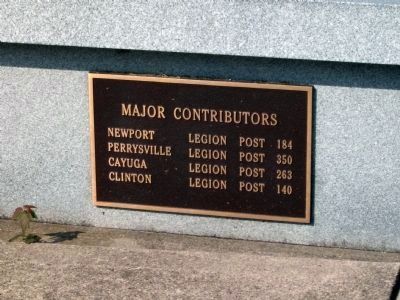Major Contributors - - (left bench plaque) image. Click for full size.