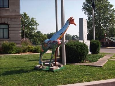 Traveling Art Work at War Memorial. Click for full size. Traveling Art Work at War Memorial image. Click for full size.