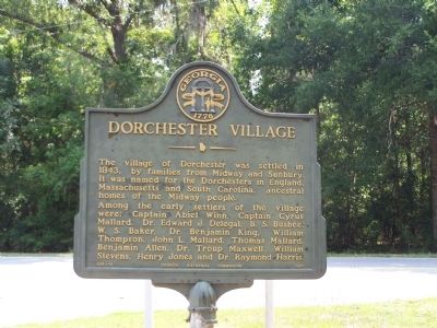 Dorchester Village Marker image. Click for full size.