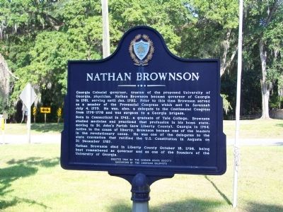 Nathan Brownson Marker. Click for full size. Nathan Brownson Marker image. Click for full size.