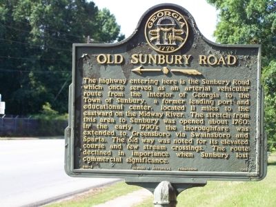 Old Sunbury Road Marker. Click for full size. Old Sunbury Road Marker image. Click for full size.