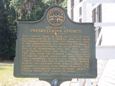 Dorchester Presbyterian Church Historical Marker