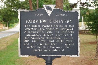 Fairview Church/Fairview Cemetery Marker image. Click for full size.