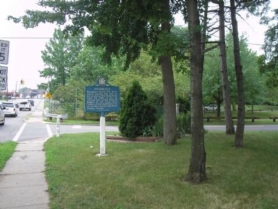 Marker on Amboy Avenue image. Click for full size.
