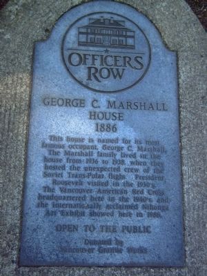 Ground Marker on Officers Row image. Click for full size.