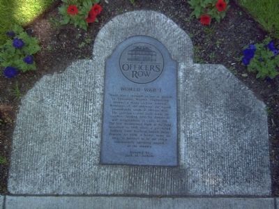 Ground Marker on Officers Row image. Click for full size.