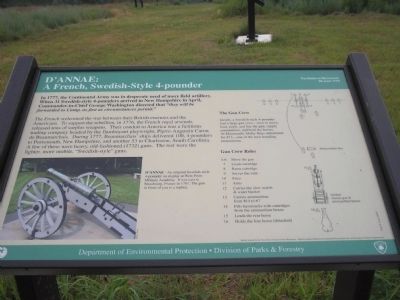 D’Annae: A French, Swedish-Style 4-pounder Marker (old location). Click for full size. D’Annae: A French, Swedish-Style 4-pounder Marker (old location) image. Click for full size.