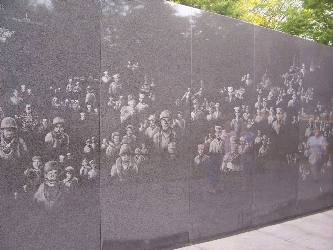 Korean War Veterans Memorial, South Wall image. Click for full size.