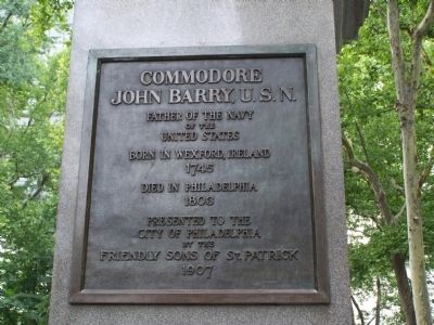 Commodore John Barry, U. S. N. Statue image. Click for full size.