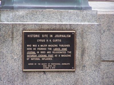 Historic Site in Journalism Marker. Click for full size. Historic Site in Journalism Marker image. Click for full size.