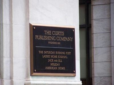 The Curtis Publishing Company founded 1883. Click for full size. The Curtis Publishing Company founded 1883 image. Click for full size.