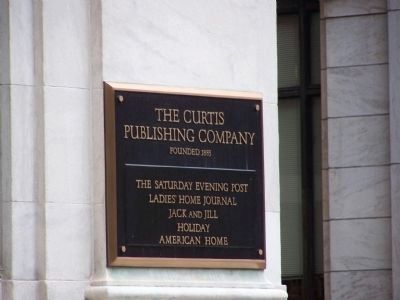 The Curtis Publishing Company founded 1883 image. Click for full size.