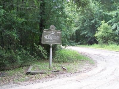 William Bartram Trail Marker along Barrington Ferry Rd. ( Dirt Road ) image. Click for full size.