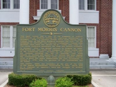 Fort Morris Cannon Marker image. Click for full size.