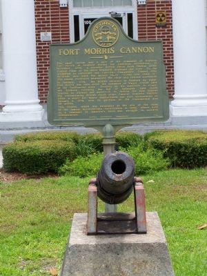 Fort Morris Cannon Marker image. Click for full size.