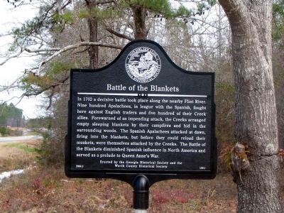 Battle of the Blankets Marker image. Click for full size.
