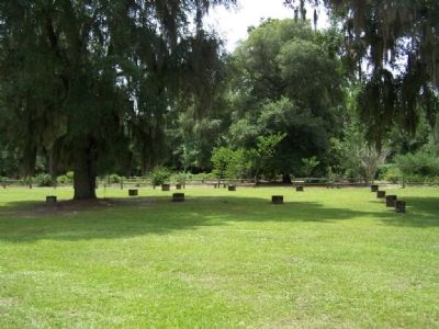 All that remains of Woodmanston Plantation, today. Partial view of a garden in rear. Click for full size. All that remains of Woodmanston Plantation, today. Partial view of a garden in rear image. Click for full size.