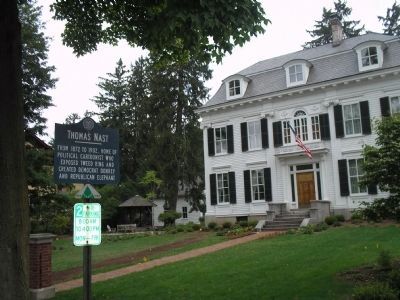 Thomas Nast Marker and Home image. Click for full size.