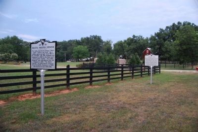 Toney's Store / Militia Muster Ground Marker and the Hopkin's Farm Marker image. Click for full size.