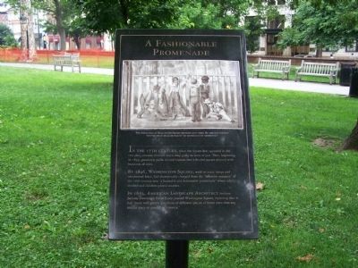A Fashionable Promenade Marker. Click for full size. A Fashionable Promenade Marker image. Click for full size.
