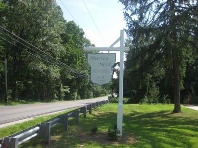 Marley Neck School Sign image. Click for full size.