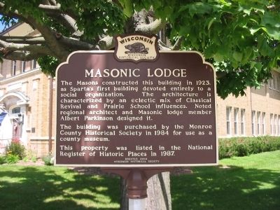 Masonic Lodge Marker. Click for full size. Masonic Lodge Marker image. Click for full size.